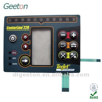 Silicone Rubber Push Button Membrane Switch With LCD Window