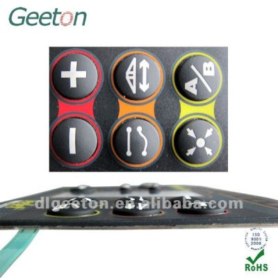 Custom Silicone Rubber Button Membrane Switch With PCB And Transparent Window